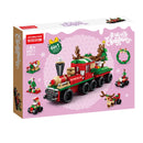 6 in 1 Christmas Train Model Building Blocks Bricks Sets Classic Dolls Kids Toys Gift