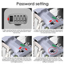 Wall Mounted Key Box Key Safe Key Cabinet for Outdoor Use with Key Storage Safe Waterproof Box with Key Lock for Home Garage