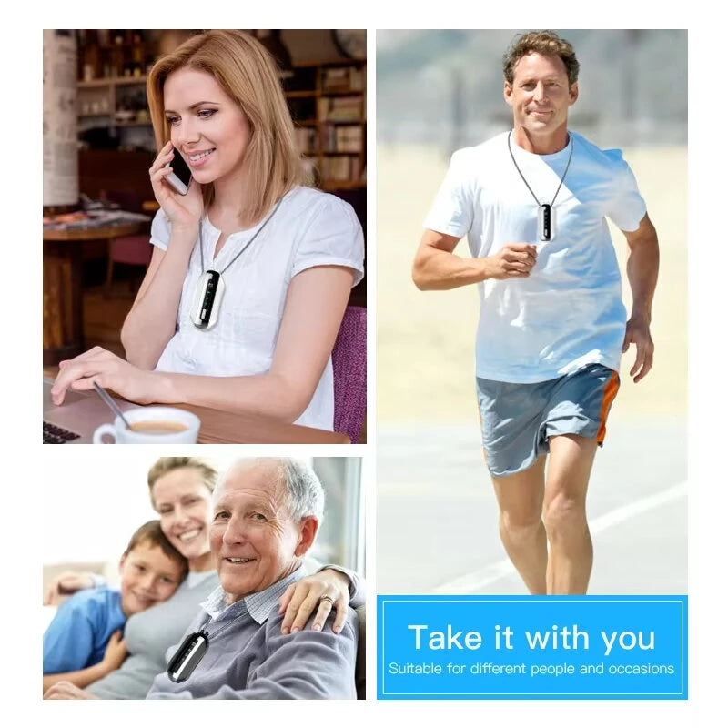 Portable Neck Hanging Air Purifier Air Freshener 700mAh Small Air Ionizer Air Filter Mini Dust Collector Remove Secondhand Smoke