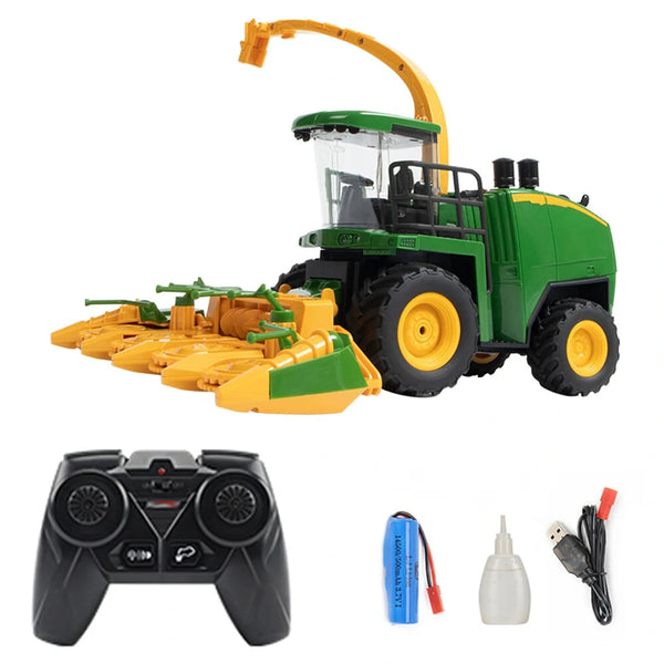 KORODY 6602 RTR 1/24 2.4G 6CH RC Car Harvester Truck Remote Control Farmer Models Smoke Light Sound Vehicles Machine Toys