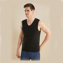 TENGOO 3-Zone Intelligent Electric Heating Seamless Vest for Men Women Fleece-Lined Thermal Underwear Base Layer Body Self Heating Warm Clothes(No Power Bank)