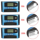 30/40/50/60/100A MPPT Solar Controller LCD Solar Charge Controller Accuracy Dual USB Solar Panel Battery Regulator
