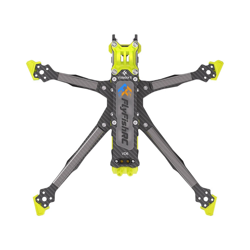 FlyfishRC Volador II VD6 V2 260mm Wheelbase 6 Inch T700 Carbon Fiber Frame Kit Support DJI O4 Air Unit for DIY RC FPV Racing Drone
