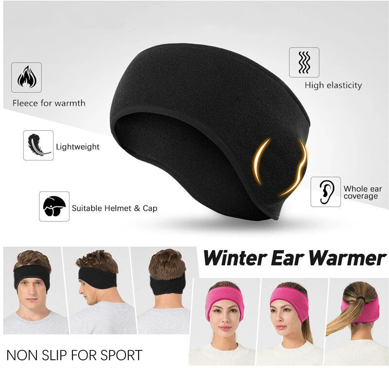 XANES Winter Warm Ear Cover Headband Warm Cold Cozy Head Cover Ear Muffs for Men Women Outdoor Skiing Running Biking Universal