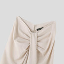 INCERUN Mens Deconstructed Twist Design Solid Color Pants Fashion Wide Leg Back Zipper Trousers Party Streatwear Large Size S-5XL