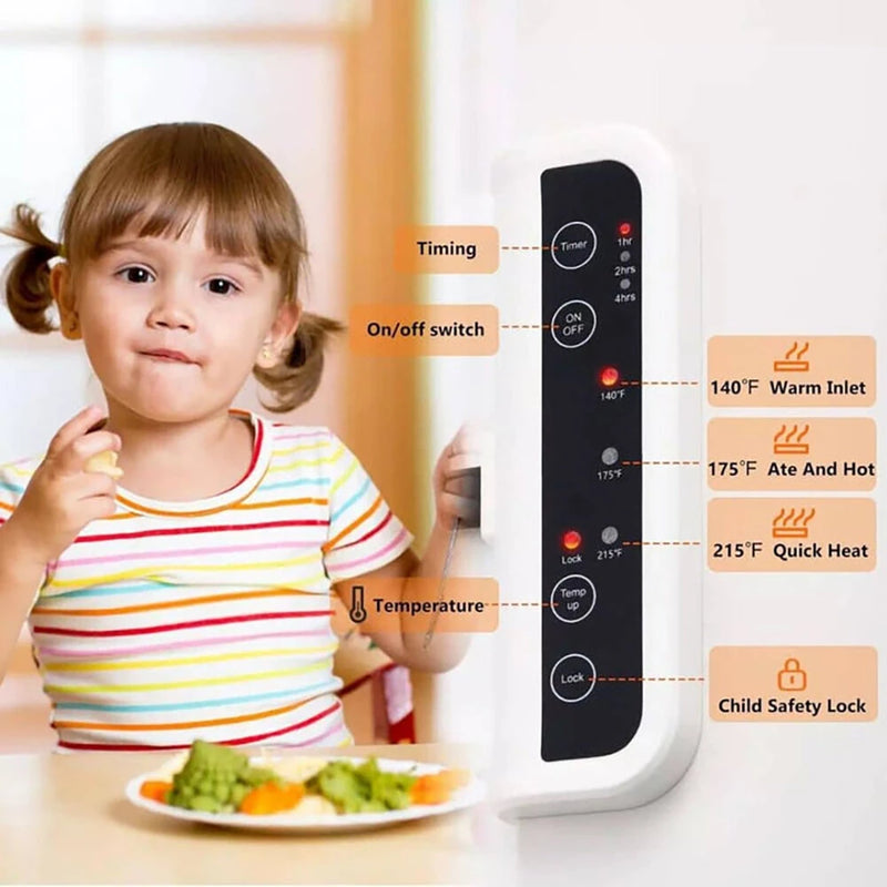 Multifunctional Silicone Insulated Food Warming Board Electric Food Warming Mat  3-Level Temperature Adjustable Compatible With Metal, Ceramic, Glass And Enamelware