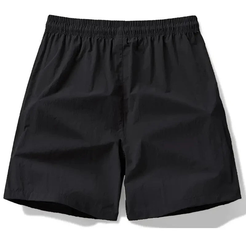 Men's Quick Dry Breathable Summer Shorts Casual Solid Drawstring Beach Shorts Lightweight Swimming Trunks Comfortable Pants for Men