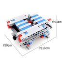 MOC Tech Building Blocks 6-speed Gearbox with Reverse Gear V16 Engine Model DIY Assembly Kit Brick Christmas Gift