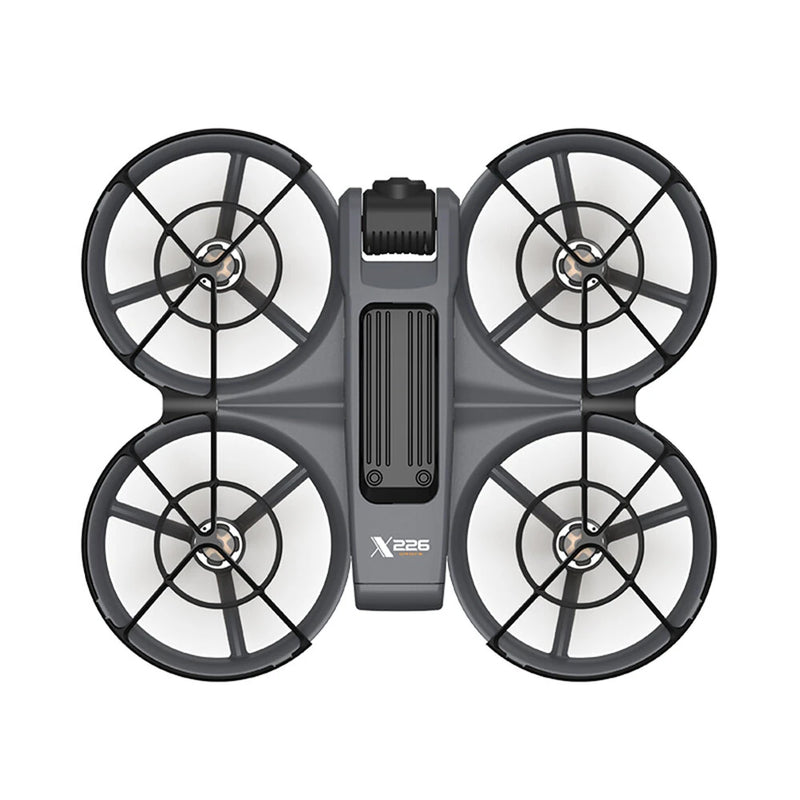 X226 WiFi FPV with Goggles Glasses / 5.9inch LCD Screen Controller HD Dual Camera Electrically Adjustable Optical Flow Hover Circle Protection LED Light Brushless 2.4G 4CH 6-Axis Remote Control Toys RC Drone Quadcopter RTF