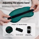 KALOAD Double Sided Simulated Silk Sleeping Eye Mask Adjustable Elastic Band Blackout Travel Sleep Eyeshade Nap Cover