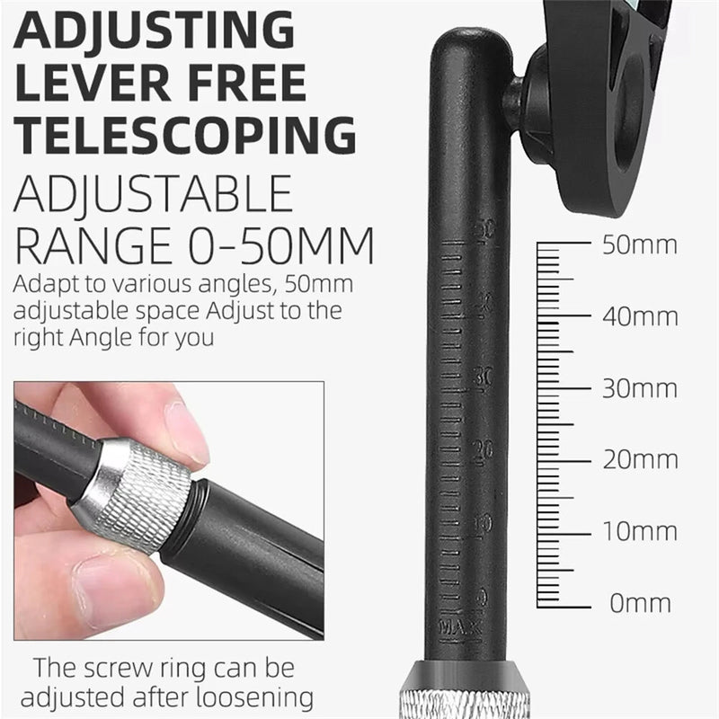 WEST BIKING HD Anti-Glare Bike Rearview Mirror 360 Rotation Adjustable Retractable Reflector for 20-23mm Bicycle Electric Scooter Handlebars