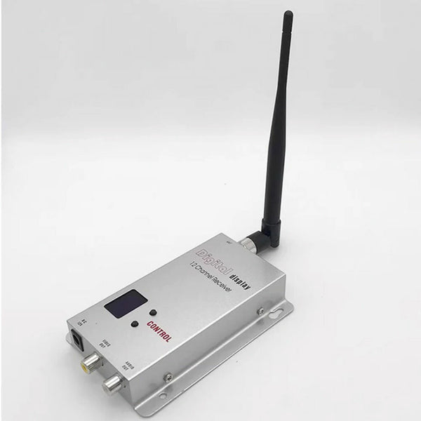 Partom 1.2G 1.5W 12CH FPV Wireless Video Receiver Long Range 10Km For RC Drone Fixed Wing Airplane