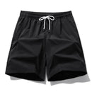 Men's Quick Dry Breathable Summer Shorts Casual Solid Drawstring Beach Shorts Lightweight Swimming Trunks Comfortable Pants for Men