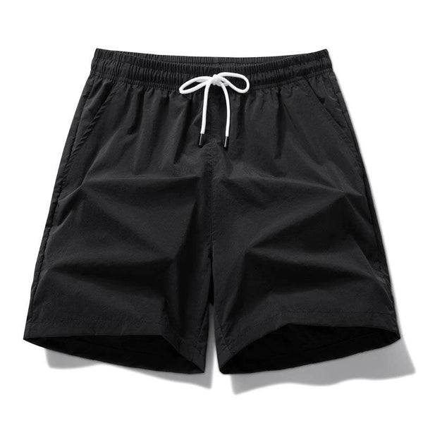 Men's Quick Dry Breathable Summer Shorts Casual Solid Drawstring Beach Shorts Lightweight Swimming Trunks Comfortable Pants for Men