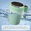 IPRee 380ML Detachable Automatic Magnetic Stirring Mug with Straw & Lid Stainless Steel Waterproof USB Electric Mixing Coffee Mug
