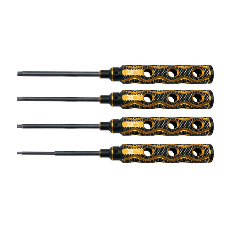 RJX 4PCS Hollow Handle Hex Screw driver Tools Kit Set 1.5mm / 2.0mm / 2.5mm / 3.0mm for RC Models Car Boat Airplane
