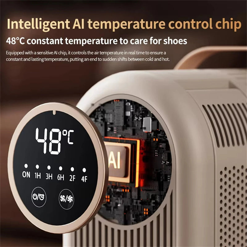 Tevorex Intelligent Shoe Dryer Foldable Electric Shoe and Boots Dryer Timing Control Household Shoe Warmer Portable Heater For Socks