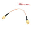 5pcs SMA Male To SMA Male Pigtail Adapter Extended Cable