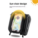 BENGGUO Bike Top Tube Bag Touchscreen 6.5'' Phone Holder Case Waterproof Reflective Large Capacity Front Beam Bag for MTB