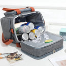 IPRee Portable Double Layer Lunch Bags Food Box Camping Oxford Backpacks Icebox Large Capacity Picnic BBQ Outdoor Bag