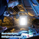 IPRee Solar Light LED Handheld Flashlights Type-C Rechargeable Portable Torch with 4 Modes COB Emergency Red and Blue Searchlight