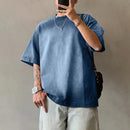 INCERUN Mens Gradient Short-Sleeve T-Shirt Fashion Daily Comfortable Crew Neck Tshirt for Couple