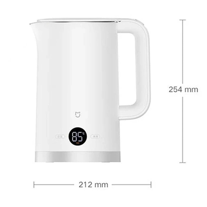 XIAOMI Mijia 1800W Constant Temperature Electric Kettle 3 Fast Boil BPA-Free Hot Water Boiler With 1.7L Capacity 4-Level Temperature Adjustment 24H Keep Warm