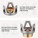 IPRee Portable Mini Alcohol Stove Burner Adjustable Firepower Gasoline Stove Aluminum Alloy Bracket Ultralight Brass Camping Stoves