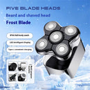 MARSKE 5 In 1 5D Floating Men's Electric Head Shaver Razor Rechargeable Cordless Hair Shaving Razors For Bald Man Waterproof Wet Dry Beard Trimmer