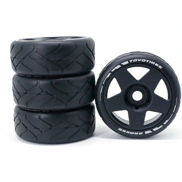 4PCS 1/8 Rally Drift On-Road Tires Wheels 17mm Hex for ARRMA INFRACTION LIMITLESS FELONY F1 ZD RC Car Vehicles Model Parts