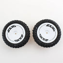 2PCS Wltoys 124007 1/12 RC Car Spare Front Tires Wheels Rims Glued 2485 Vehicles Models Parts Accessories