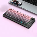 HXSJ L400 Three Mode Wireless Gaming Keyboard 81 Keys Ergonomic RGB Backlight Membrane 2000mAh Battery Gradient Keycaps Gamer Keyboards