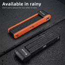 WEST BIKING Bike Portable Folding Lock C-level Anti-theft Waterproof Dustproof Universal Alloy Steel Security Cycling Lock for Bicycle E-Bike
