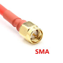 2x Realacc 5.8Ghz 5dbi 50w RHCP 4 Leaf FPV Antenna SMA/RP-SMA Red for RC Drone