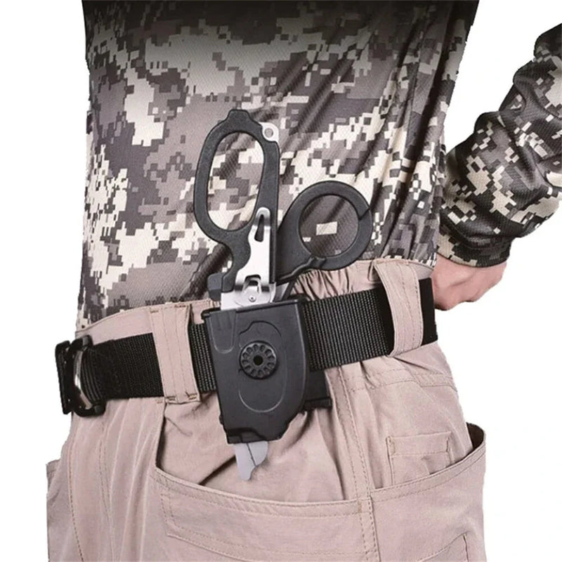 IPRee Foldable Tactical Medical Scissor Emergency Rescue Shear First Aid Kit Scissors Plier Outdoor Survival EDC Tool Gear