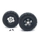 2PCS Upgraded Metal Rims Tires Wheels Double/Single for WPL 1/16 C14 C24 C34 B14 C24 B16 B36 RC Car Vehicles Models Parts