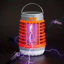 Solar Bug Zapper Light Bulb 3 in 1 Mosquitoes Killer USB Rechargeable Camping Light Flashlight IPX6 Waterproof Portable Light Bulb Zapper for Doorway Corridor Balcony Patio Travel Hiking