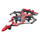 ZHRC Z100 2.4G EPP Hover Fighter Glider One-Key Circling 360 Roll 4 Turbofans 4CH LED RC Drone Airplane Quadcopter Stunt Glider RTF