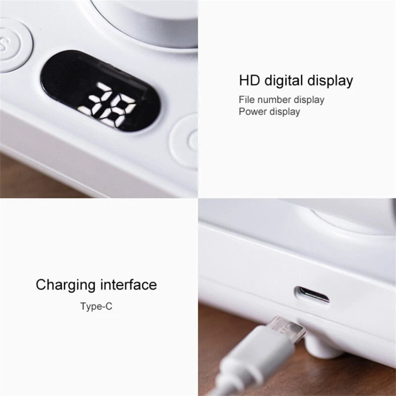 Mini Desktop Fan Shaking Usb Air Cooler 4 Gear Wind Speed 4000Mah Battey Capacity Angle Adjustment Low Noise for Office Room