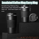 IPRee 510ml Double Stainless Steel Coffee Thermos Mug with Non-Slip Case Car Vacuum Flask Travel Insulated Bottle Coffee Cup Mug Milk Cup
