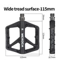 MEROCA Bicycle Pedals Mountain Bike Pedals Lightweight Nylon Bearing Lubricated Width Non-slip Pedals for MTB Cycling