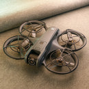 YCRC V666 WiFi FPV with LCD Screen Controller HD ESC Dual Camera Optical Flow Hover Automatic Obstacle Avoidance Brushless LED Light Circle Protection Kids Gifts 2.4G 4CH 6-Axis Remote Control RC Toys Drone Quadcopter RTF