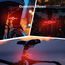 LAOTIE X8 Wireless Remote Bike Turn Taillight 400mAh Battery 7 Light Modes Type-C Rechargeable IPX5 Waterproof Smart Brake Sensing Loud Warning Bicycle Rear Light for Night Safe Cycling