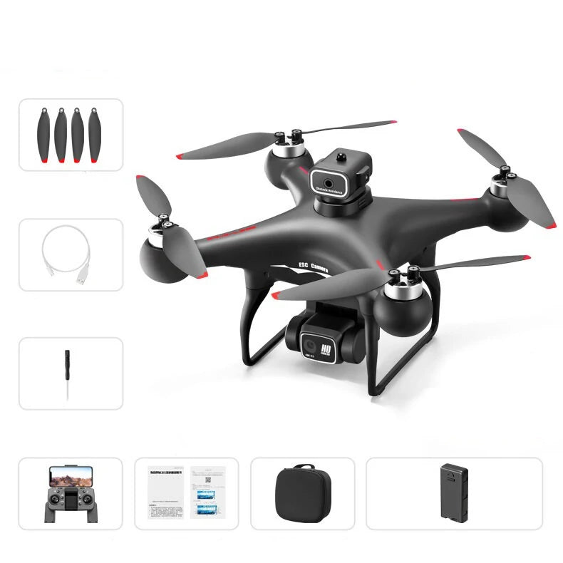 YLR/C S116 MAX WiFi FPV with HD ESC Dual Camera 360 Infrared Obstacle Avoidance Optical Flow Positioning Brushless RC Drone Quadcopter RTF