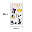10-Sheet Glow in The Dark Halloween Tattoo Stickers Ghost Pumpkin Fluorescent Temporary Body Stickers for Halloween Nighttime Parties Carnival & Festive Events
