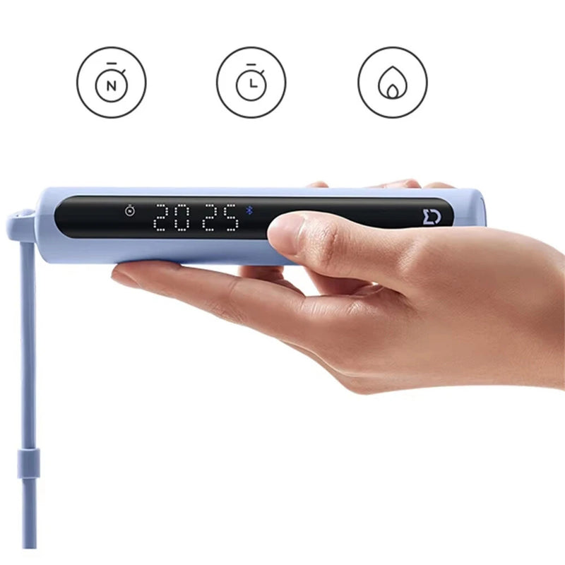 XIAOMI Mijia Smart Skipping Rope 2 LED Data Logging Adjustable Length Non-slip Silicone Strip Large Ball Swinging Skipping Rope for Indoor Outdoor Training Fitness Sports