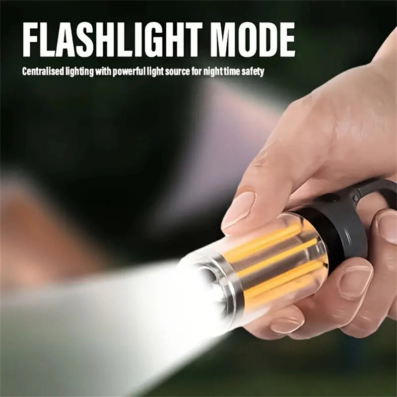 IPRee Rechargeable LED Portable Light Super Bright Flashlight Camping Light Work Light 5 Lighting Modes Waterproof Outdoor Light