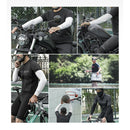 ROCKBROS UPF50+ UV Protection Solid Arm Sleeves Quick-drying Breathable High Elastic Fit Sunscreen Sleeves for Summer Outdoor Driving Sports