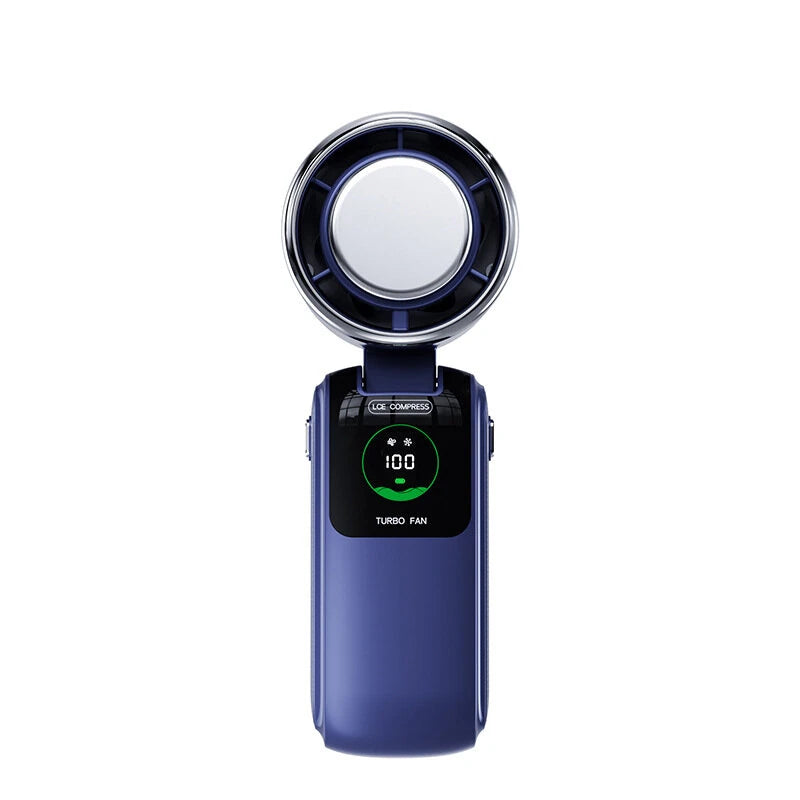 Portable USB Mini Fan 100-Speed Handheld Foldable Cooling Fan with 120 Angle Adjustment for Travel & Outdoor Use