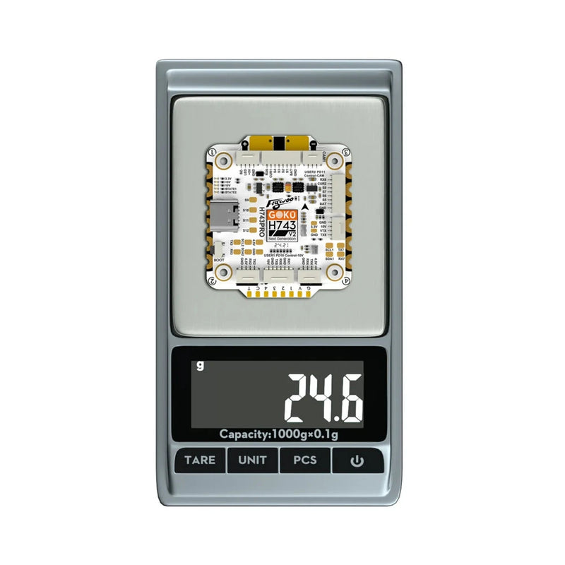 30x30mm GOKU H743 PRO Flight Controller 55A 32Bit 128K AM32 3-6S 4in1 ESC Stack for RC FPV Racing Drones Support DJI O4 / O4 Pro